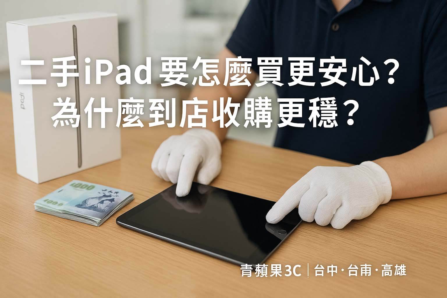 青蘋果3C 二手 iPad 選購與收購經驗分享｜到店檢測與現金交易（有字版）