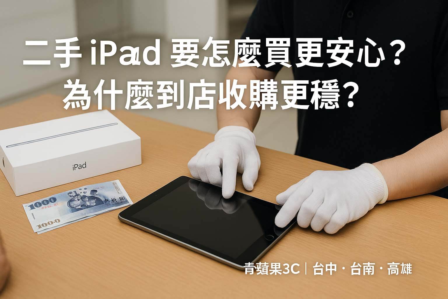青蘋果3C 二手 iPad 選購與收購經驗分享|到店檢測與現金交易(有字版)