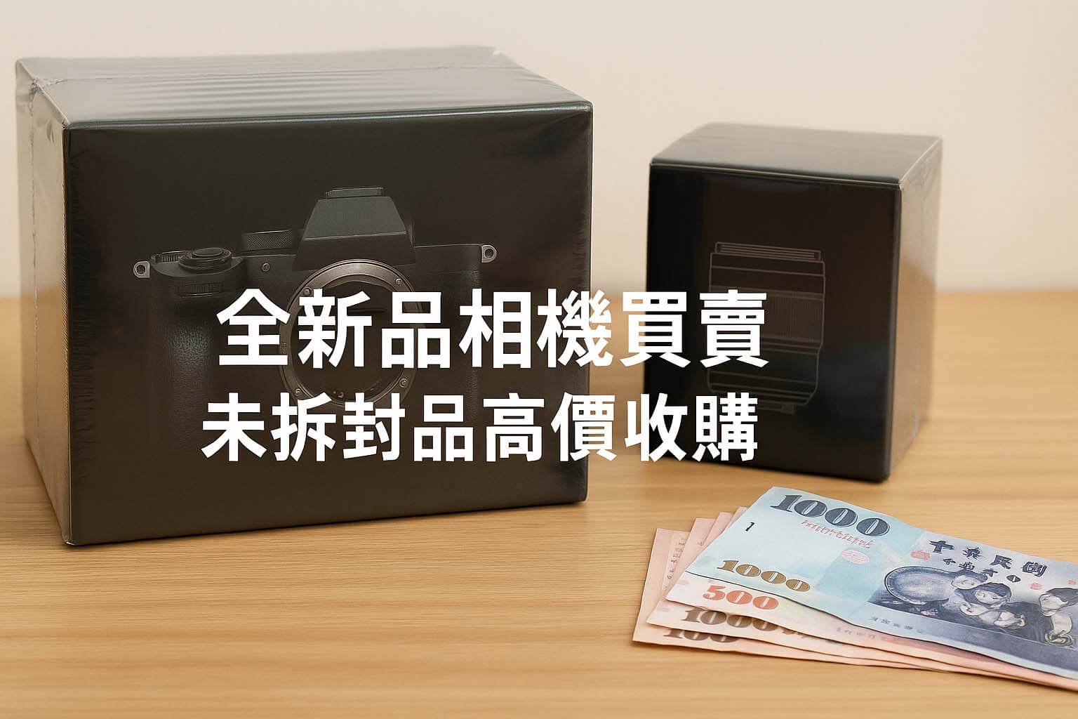 青蘋果3C 全新品相機買賣與未拆封禮品機高價收購服務示意圖